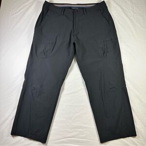 ExOfficio Cargo Pants Mens 38x30 Black Nylon Travel Hiking Outdoor Lightweight